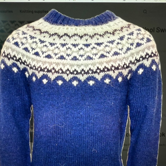 Icewear SKJÖLDUR,NEW TAGs,100% HAND KNITTED Wool Icelandic Sweater, Sz M,RT $377 - Picture 2 of 15